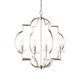 Lacona Festoon 4Lt Indoor Pendant Light In Polished Nickel Plate & Clear Crystal Finish - Lacona Home 