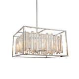 Lacona Arcadia 6Lt Indoor Pendant Light In Clear Crystal & Chrome Plate Finish - Lacona Home 