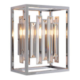 Lacona Arcadia 1Lt Indoor Wall Light In Clear Crystal & Chrome Plate Finish - Lacona Home 