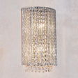 Lacona Galatea 2Lt Indoor Wall Light In Chrome Plate & Clear Crystal Finish - Lacona Home 