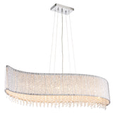 Lacona Galatea 8Lt Indoor Pendant Light In Chrome Plate & Clear Crystal Finish - Lacona Home 