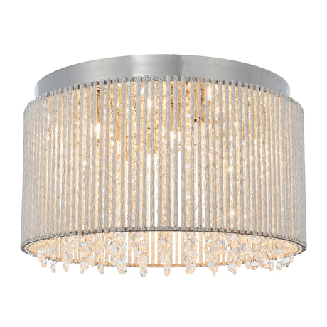 Lacona Galatea 0Lt Indoor Flush Light In Chrome Plate & Clear Crystal Finish - Lacona Home 