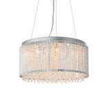 Lacona Galatea 2Lt Indoor Pendant Light In Chrome Plate & Clear Crystal Finish - Lacona Home 