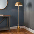 Lacona Novastar 1Lt Indoor Floor Lamp In Antique Brass Plate Finish - Lacona Home 