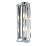 Lacona Glimmer 2Lt Bathroom Wall Light In Chrome Plate & Clear Crystal Finish - Lacona Home 