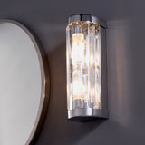 Lacona Glimmer 2Lt Bathroom Wall Light In Chrome Plate & Clear Crystal Finish - Lacona Home 