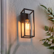 Lacona Hubert 1Lt Outdoor Wall Light In Textured Black Finish - Lacona Home 