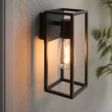 Lacona Hubert 1Lt Outdoor Wall Light In Textured Black Finish - Lacona Home 