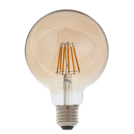 Lacona Edison Sphere 1Lt Light Bulb In Amber Glass Finish - Lacona Home 