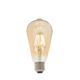 Lacona Vintage Teardrop 1Lt Light Bulb In Amber Glass Finish - Lacona Home 