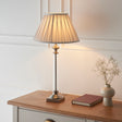 Lacona Stonecircle 1Lt Indoor Table Lamp In Antique Brass Plate & Clear Glass Finish - Lacona Home 