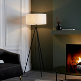 Lacona Triad 1Lt Indoor Floor Lamp In Matt Black Finish Finish - Lacona Home 