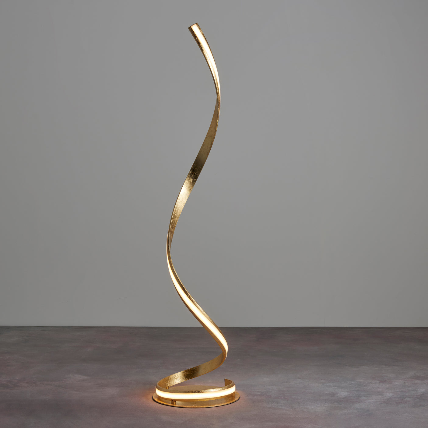 Lacona Cantata 1Lt Indoor Floor Lamp In Gold Leaf & White Acrylic Finish - Lacona Home 