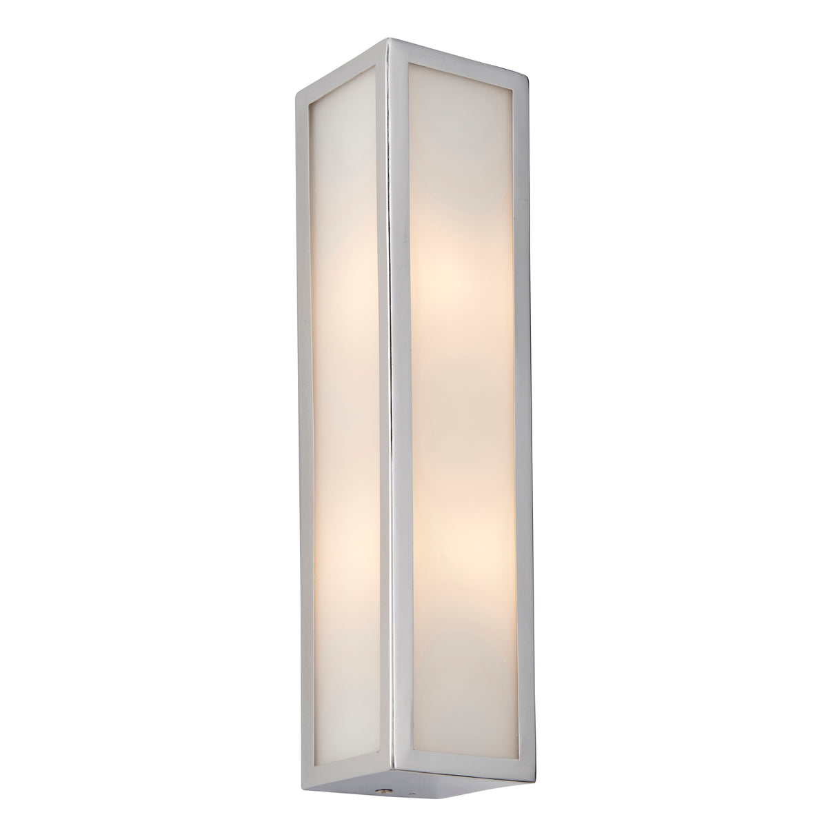 Lacona Newbury 2Lt Bathroom Wall Light In Chrome Plate & Frosted Glass Finish - Lacona Home 