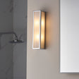 Lacona Newbury 2Lt Bathroom Wall Light In Chrome Plate & Frosted Glass Finish - Lacona Home 