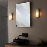 Lacona Newbury 1Lt Bathroom Wall Light In Chrome Plate & Frosted Glass Finish - Lacona Home 