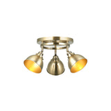 Lacona Wycliffe 3Lt Indoor Spot Light In Antique Brass Plate Finish - Lacona Home 