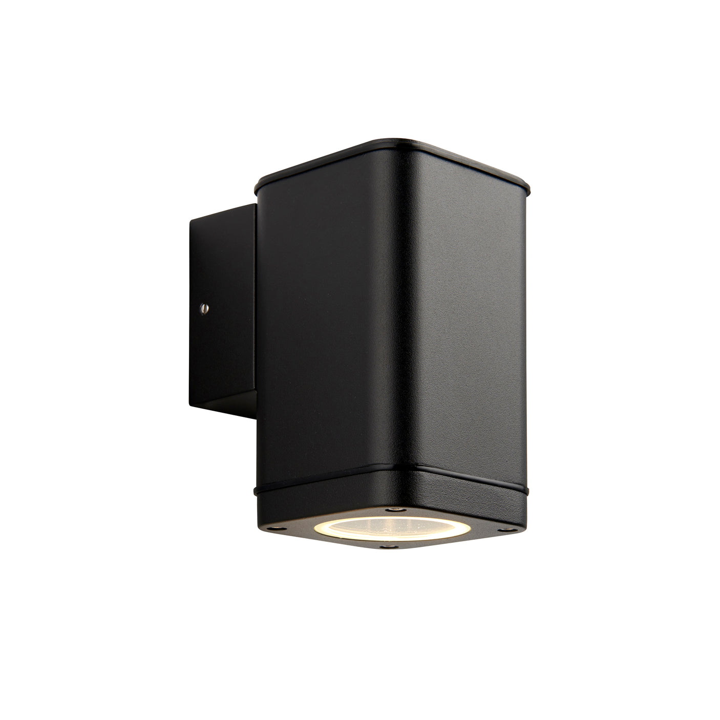 Lacona Millvale Ilt Outdoor Wall Light In Textured Black & Clear Glass Finish - Lacona Home 