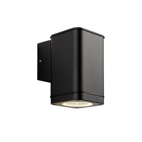 Lacona Millvale Ilt Outdoor Wall Light In Textured Black & Clear Glass Finish - Lacona Home 