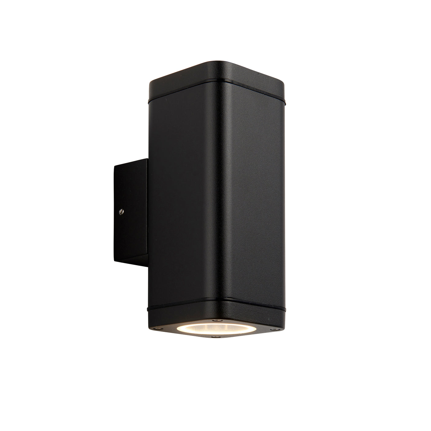 Lacona Millvale Ilt Outdoor Wall Light In Textured Black & Clear Glass Finish - Lacona Home 