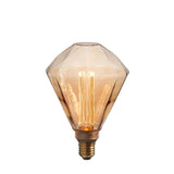 Lacona Multifaceted 1Lt Light Bulb In Amber Glass Finish - Lacona Home 