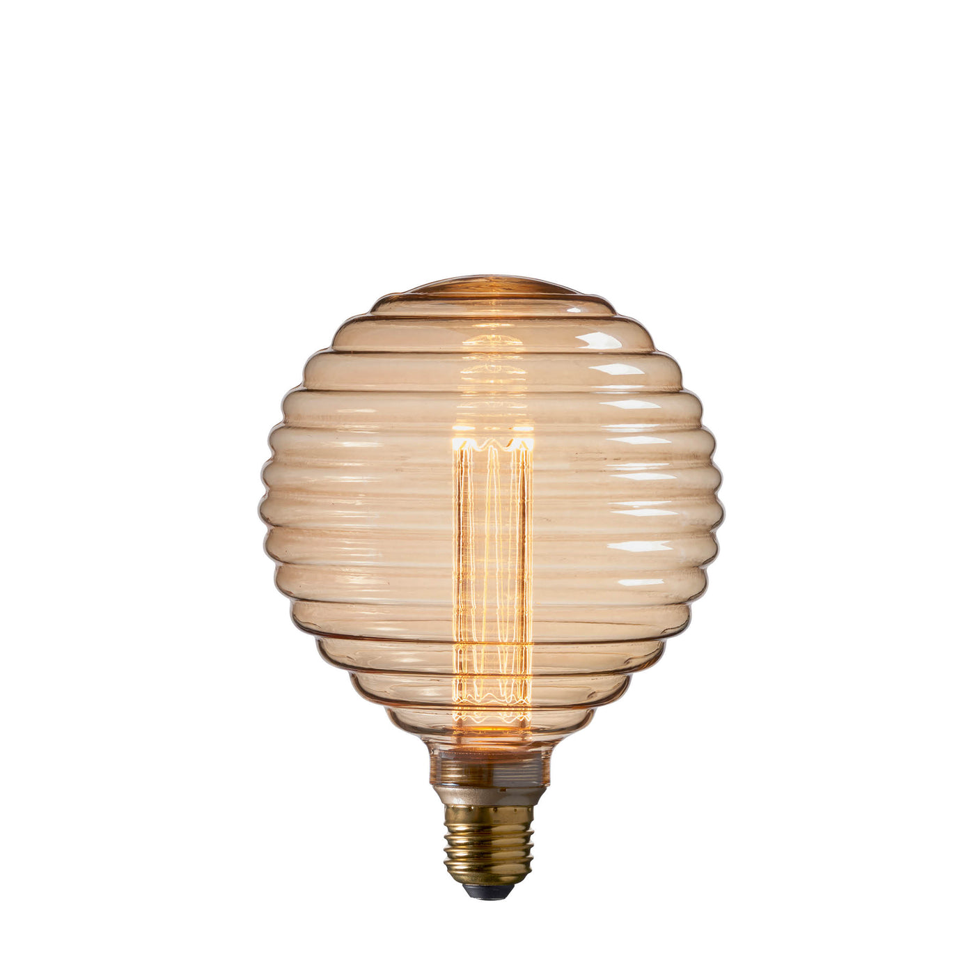 Lacona Honeycomb 1Lt Light Bulb In Amber Glass Finish - Lacona Home 