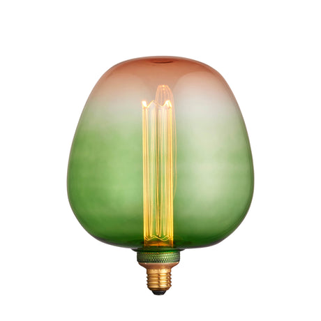 Lacona Roamer 1Lt Light Bulb In Green/Pink Ombre Glass Finish - Lacona Home 