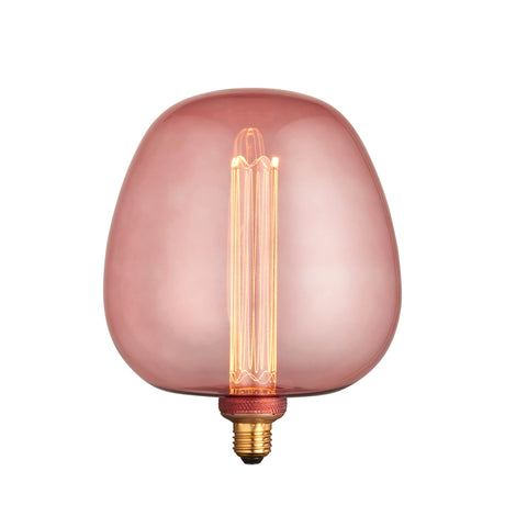 Lacona Roamer 1Lt Light Bulb In Pink Tinted Glass Finish - Lacona Home 