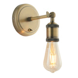 Lacona Helios 1Lt Indoor Wall Light In Antique Brass Plate Finish - Lacona Home 