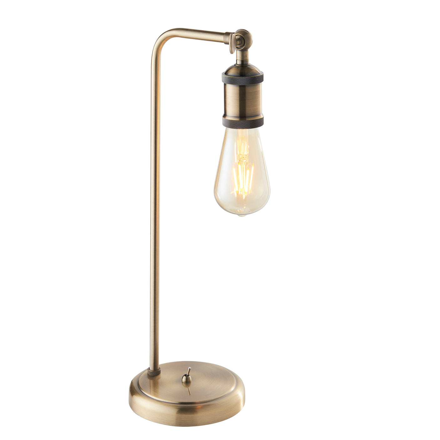 Lacona Helios 1Lt Indoor Table Lamp In Antique Brass Plate Finish - Lacona Home 