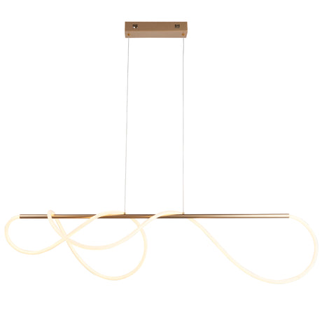 Lacona Palmyra 1Lt Indoor Pendant Light In Satin Gold Paint & White Silicone Finish - Lacona Home 