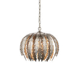 Lacona Delphi 1Lt Indoor Pendant Light In Silver Leaf Finish - Lacona Home 