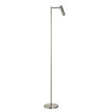 Bibliophile 1Lt Indoor Floor Lamp In Satin Nickel Plate Finish