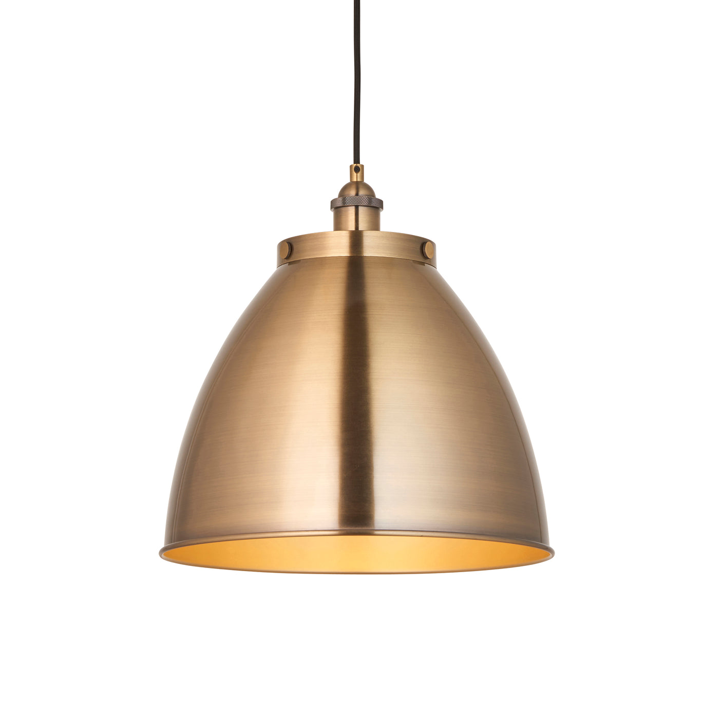 Lacona Teresa 1Lt Indoor Pendant Light In Antique Brass Plate Finish - Lacona Home 