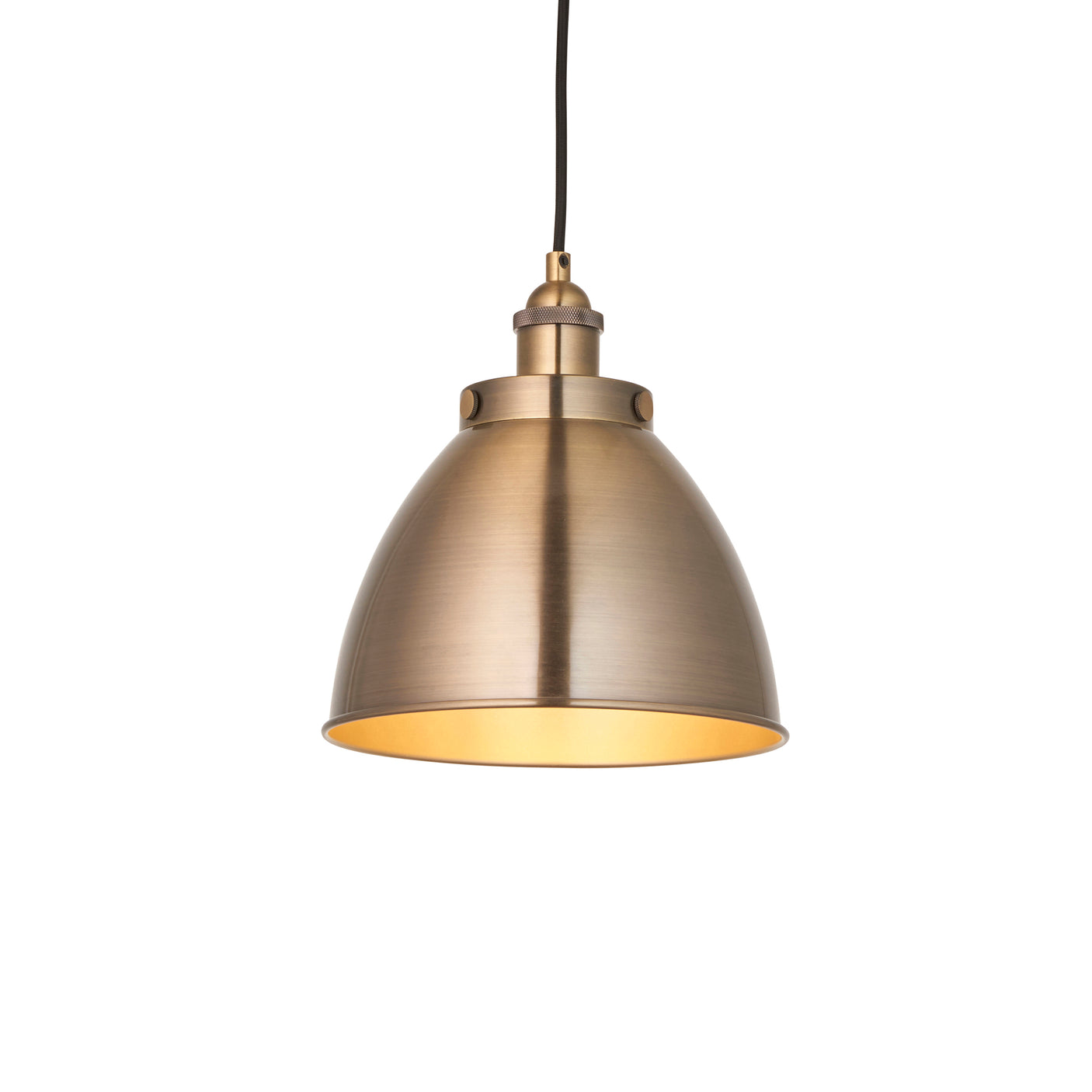 Lacona Teresa 1Lt Indoor Pendant Light In Antique Brass Plate Finish - Lacona Home 