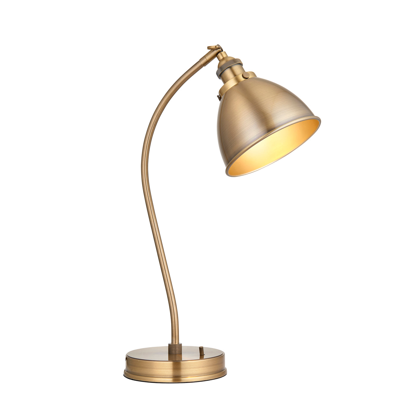 Lacona Teresa 1Lt Indoor Table Lamp In Antique Brass Plate Finish - Lacona Home 