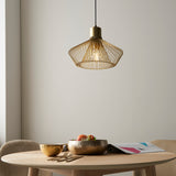 Lacona Diamond 1Lt Indoor Pendant Light In Gold Paint Finish Finish - Lacona Home 