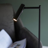 Lacona Bibliophile 1Lt Indoor Floor Lamp In Matt Black Finish - Lacona Home 