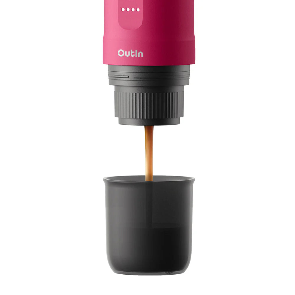 OutIn Nano Portable Espresso Machine (Fuchsia Pink)