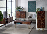 Dark Gold 2 Door Medium Sideboard - Lacona Home 