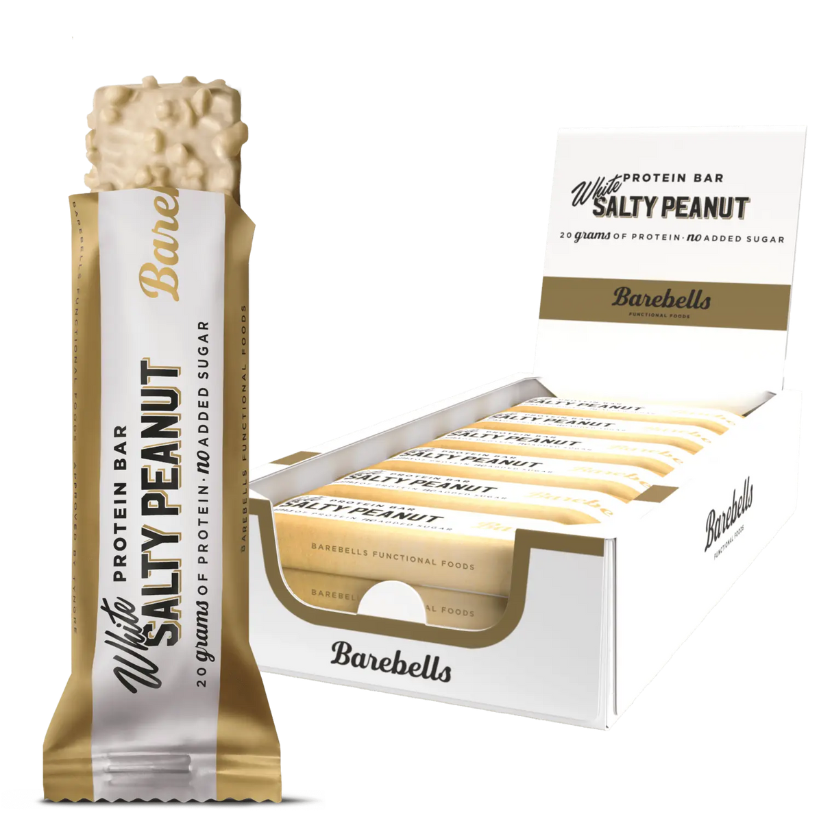 Barebells Original Protein Bar 12x55g - White Chocolate Salty Peanut