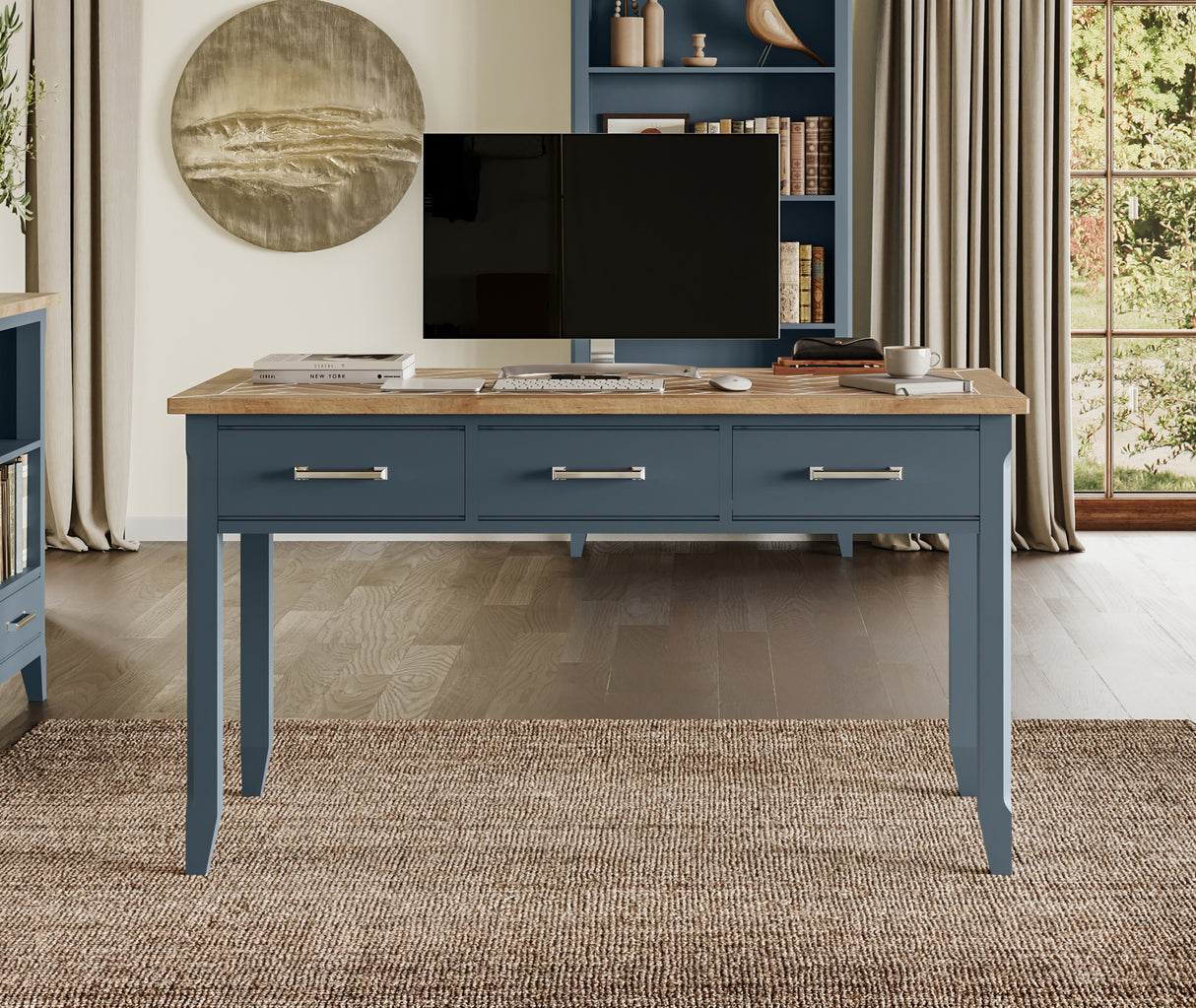 Signature Blue - Executive Desk