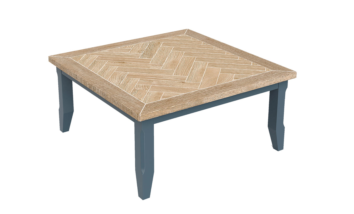 Signature Blue - Square Open Coffee Table