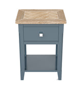 Signature Blue One Drawer Lamp Table