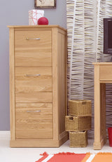 Mobel Oak 3 Drawer Filing Cabinet