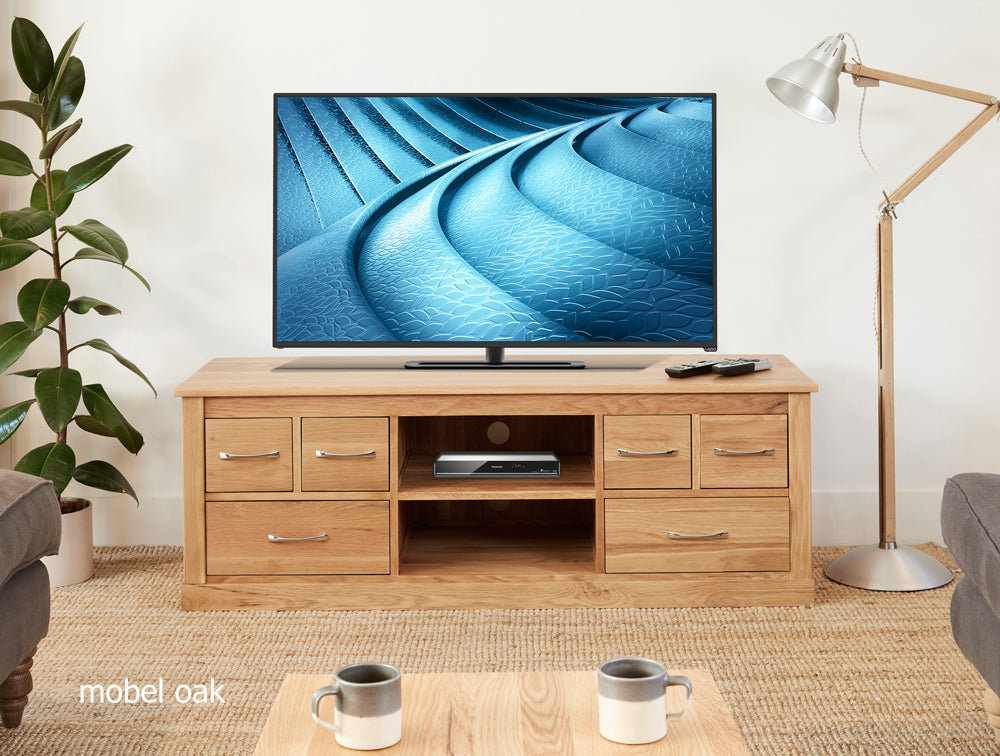 Mobel Oak Widescreen Television Cabinet