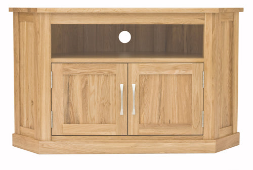 Mobel Oak Corner Television Cabinet