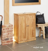 Mobel Oak Shoe Cupboard