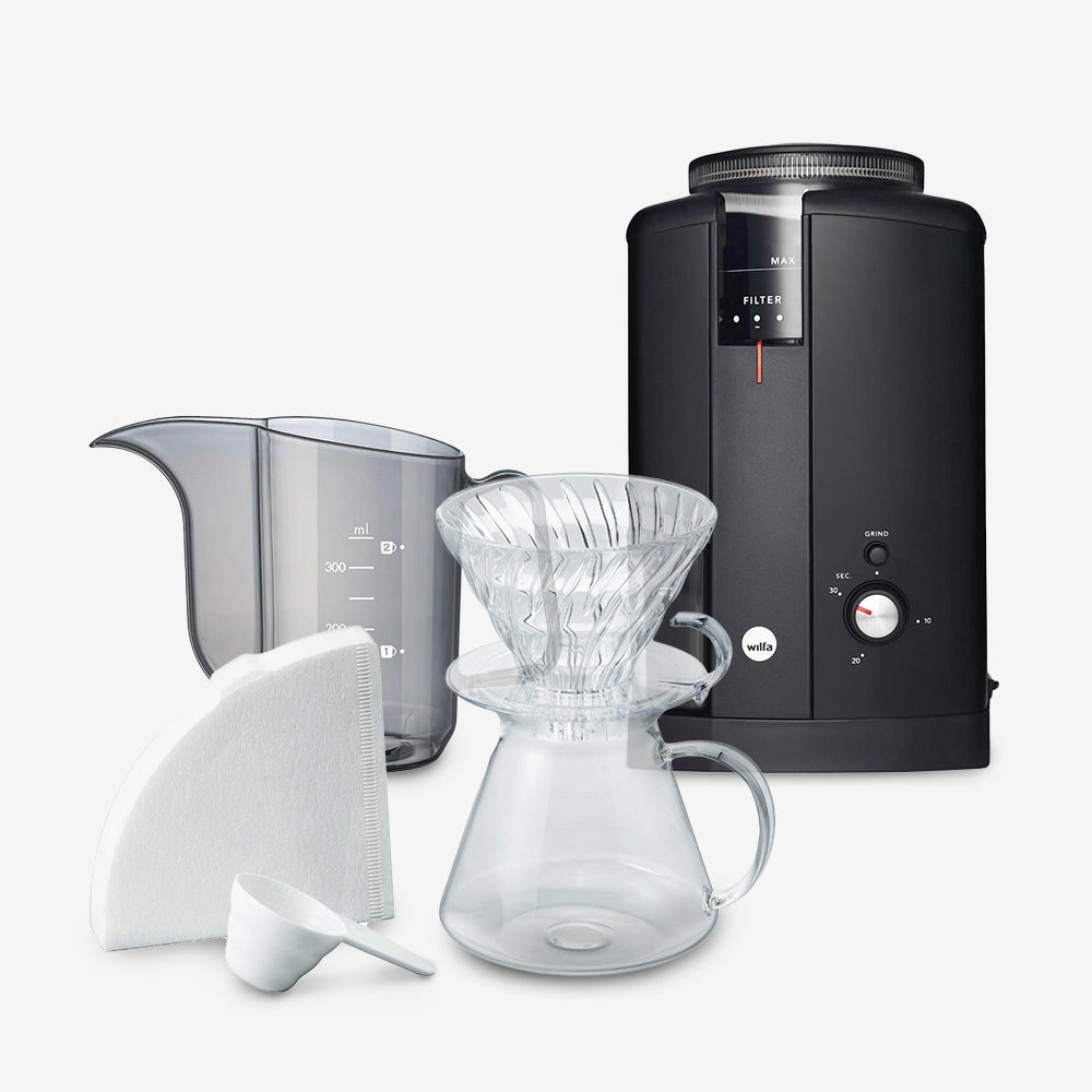 Wilfa x Hario Simply Brewing Kit Bundle (Black)