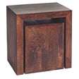 Toko Dark Mango Cubed Nest Of 2 Tables - Lacona Home 